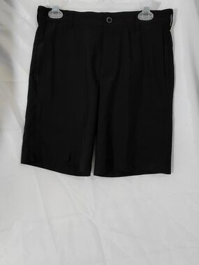 Men's Black Flat-Front Shorts – Sleek Everyday Short